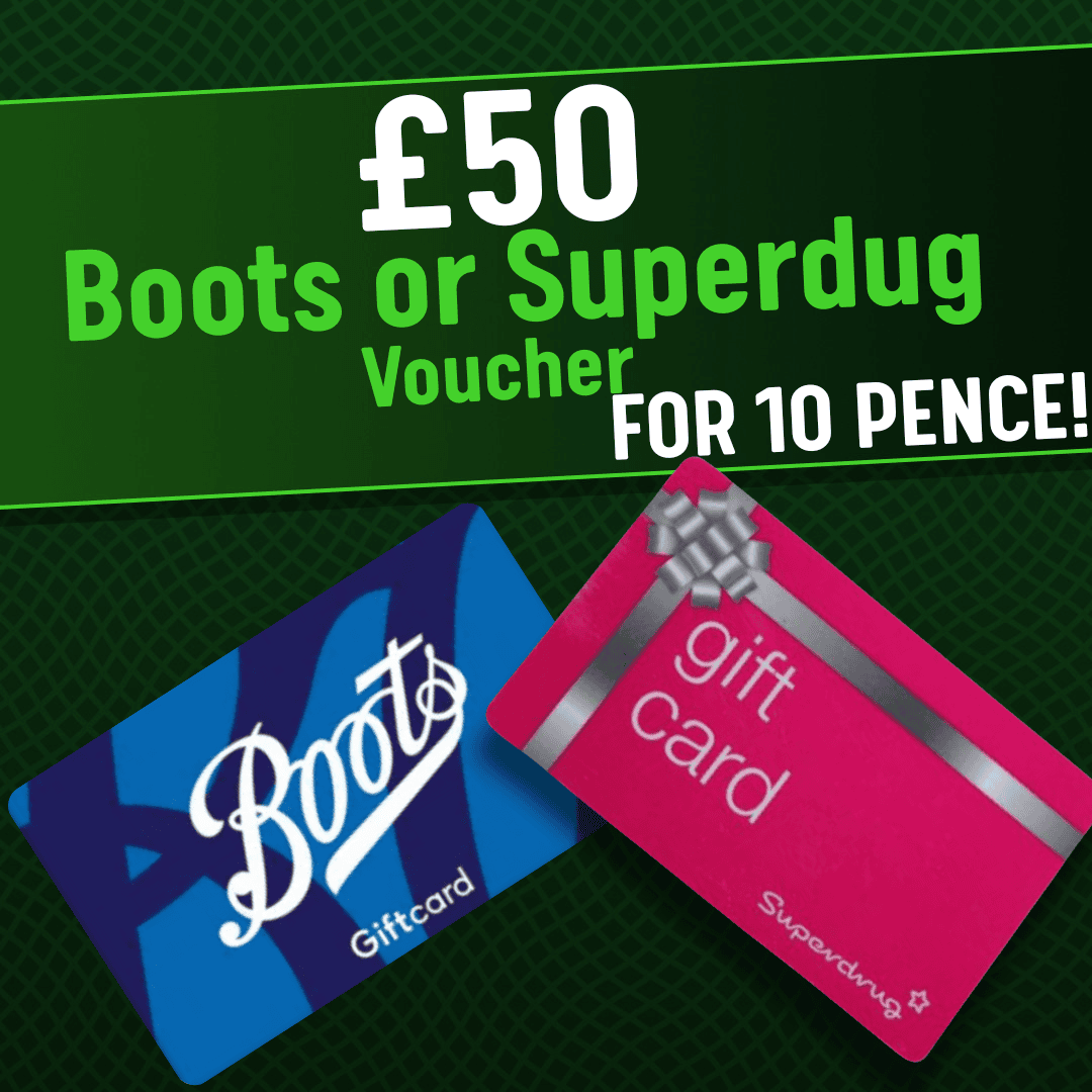 £50 Boots or Superdrug Voucher